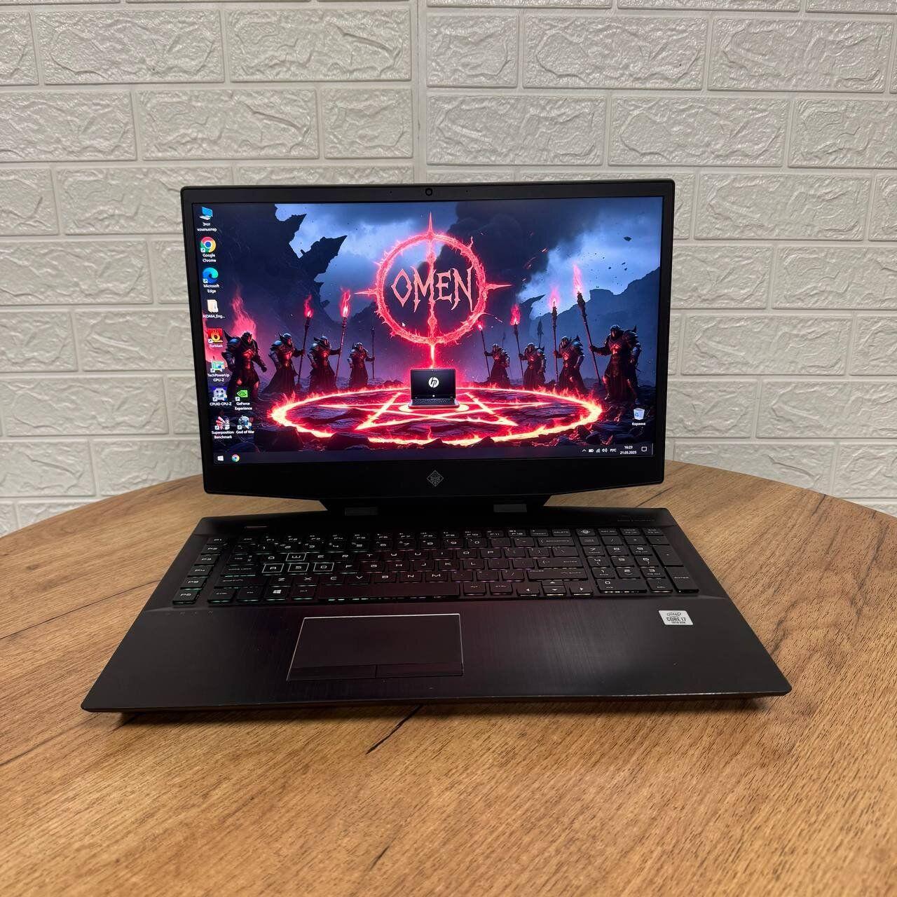 Б/в Ігровий ноутбук Б-клас HP Omen 17t-cb100 17.3" 3840x2160| i7-10750H| 16GB RAM| 512GB SSD NVMe| RTX 2060 6GB