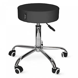 Стілець для майстра 4FIZJO Pure регульований, без спинки, на коліщатках Black (P-5907739319647)