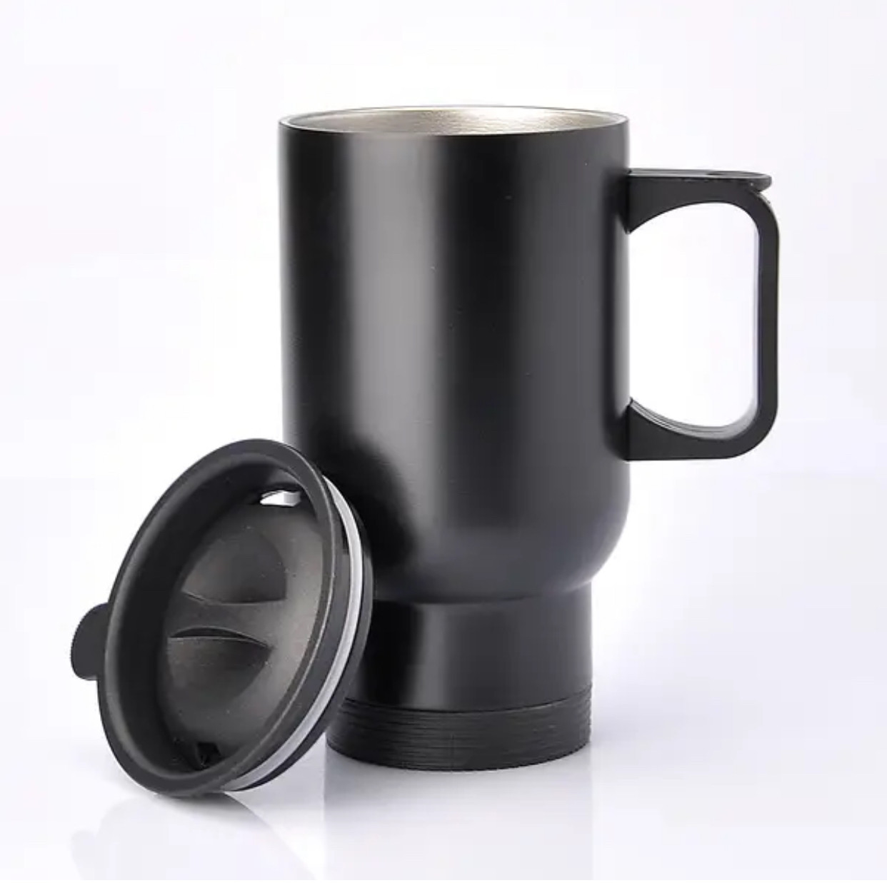 Термо кружка металева  автомобільна не сублімаційна , 480 мл Чорна