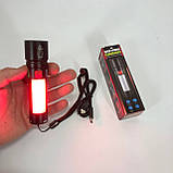 Ліхтар 611-TG+COB(white+red), Ліхтарики для екстрених ситуацій та аварій, Пошуковий ліхтар ручний, фото 4