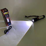 Ліхтар 611-TG+COB(white+red), Ліхтарики для екстрених ситуацій та аварій, Пошуковий ліхтар ручний, фото 6