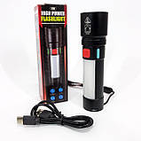 Ліхтар 611-TG+COB(white+red), Ліхтарики для екстрених ситуацій та аварій, Пошуковий ліхтар ручний, фото 10