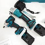 Набір 2 в 1 шуруповерт + гайковерт в валізі 2 акумулятори, фото 2