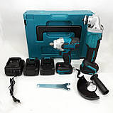 Набір 2 в 1 шуруповерт + гайковерт в валізі 2 акумулятори, фото 7