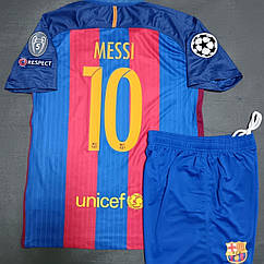 Форма Дитяча чоловіча футбольна Мессі 10 Барселона 2016-2017 Messi Nike Barcelona FC Home Ретро