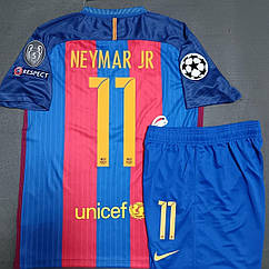 Форма Дитяча чоловіча футбольна Неймар 11 Барселона 2016-2017 Neymar JR Nike Barcelona FC Home Ретро