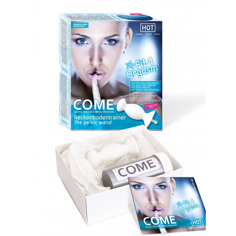 Тренажер м'язів малого тазу HOT Come The Pelvic Wand білий, фото 1
