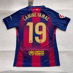 S-3Xl Футболка чоловіча футбольна Ламін Ямаль 19 Барселона Yamal Nike Barcelona player version 2025-2026