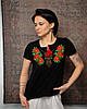 Жіноча Футболка вишиванка мак ПП7455, фото 2