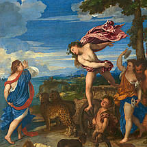 Картина на полотні "Тіціан – Вакх і Аріадна, Titian - Bacchus and Ariadne", 60×66см, фото 5