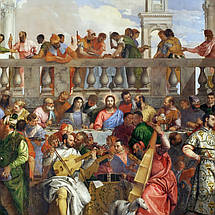 Картина на полотні "Паоло Веронезе – Весілля в Кані, Paolo Veronese - The Wedding at Cana", 60×88см, фото 5