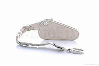 Чохол для ключів овальний з ремінцем SUZUKI (шкіра, білий), RY-015050