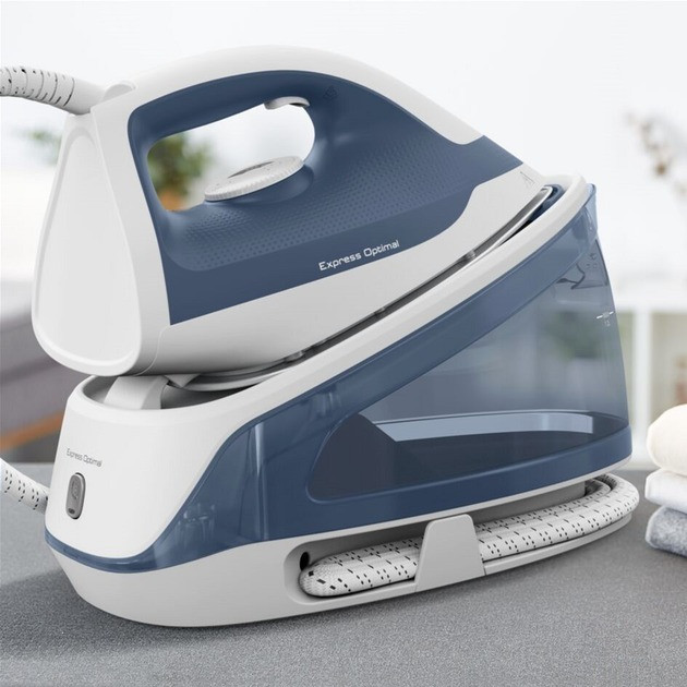 Праска Tefal Express Optimal SV4110E0 ( білий з синім ) DS, фото 1
