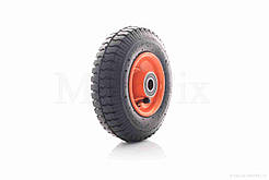 Колесо для тачки у зборі 2.50-4 (пневматичний, помаранчевий диск, підшипник 6204 Ø20), RY-034710