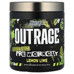 Передтренувальний комплекс Nutrex OutRage 201 г (30 порц.) (різні смаки)