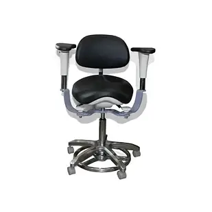 Стілець для роботи з мікроскопом чорний