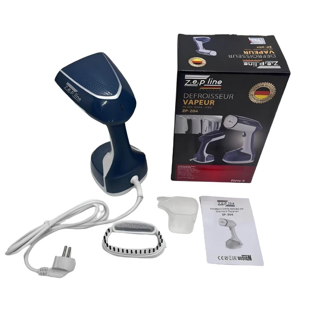 Вертикальний відпарювач для одягу синій 2200 Вт – ручна парова праска, компактний