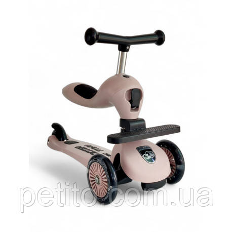 Дитячий самокат з сидінням 2 в 1 Scooter Zinbang ABC TKWW 2in1, фото 1