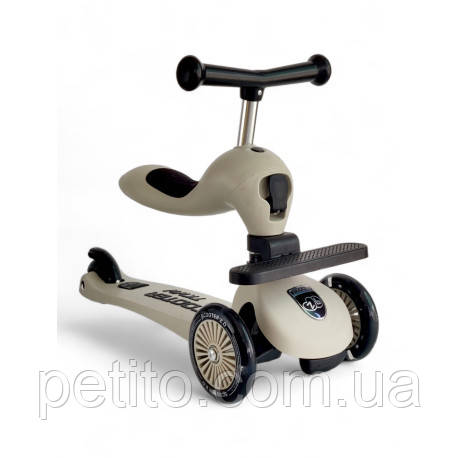 Дитячий самокат з сидінням 2 в 1 Scooter Zinbang ABC TKWW 2in1, фото 1