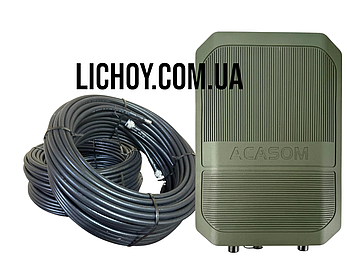 КомплектACASOM ROC6 N-Type 2.4G/5.2G/5.8G 20W з двома кабелями RG8 по 20 метрів Ntype-QMA, фото 1