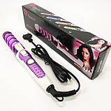 Щипці гофре для об'єму волосся, Плойки для волосся Гребінці щипці для Стайлер укладання IZ-39, фото 7