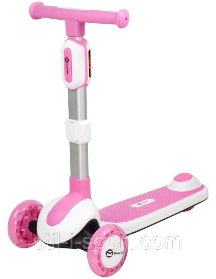 Дитячий самокат Maraton Super Candy Pink, фото 1