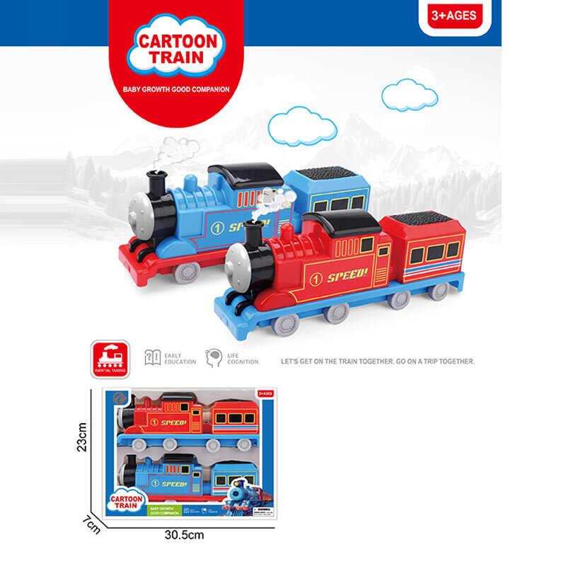 Потяг 2 потяги з вагонами, інерція, в кор. /72-2/, фото 1