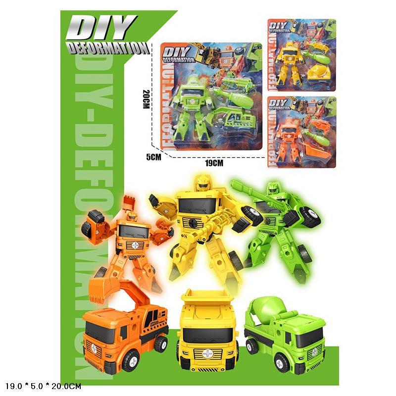 Робот машина, у комплекті викрутка, 3 кольора, планшет 19*5*20см /300-2/, фото 1