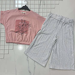 Турецький костюм з бриджами для дівчинки Розміри: 9,10,11,12 років (38100)