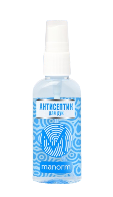 Антисептик для рук Манорм Aquamarine, 50 мл із розпилювачем
