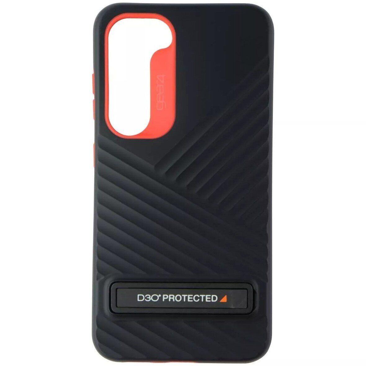 Чохол-накладка Zagg Gear4 Battersea Kickstand D30 для Samsung Galaxy S23 SM-S911 Black/Red (702010952), фото 1