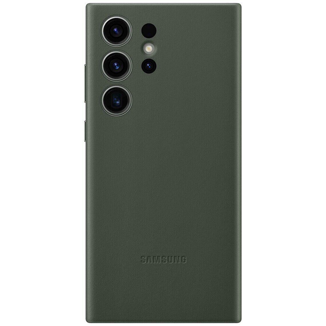 Чохол-накладка Samsung Leather Cover для Samsung Galaxy S23 Ultra SM-S918 Green (EF-VS918LGEGRU), фото 1