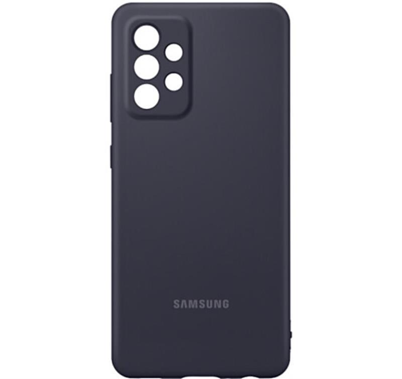 Чохол-накладка Samsung Silicone Cover для Samsung Galaxy A52 SM-A525/SM-A526/A52s SM-A528 Black, фото 1