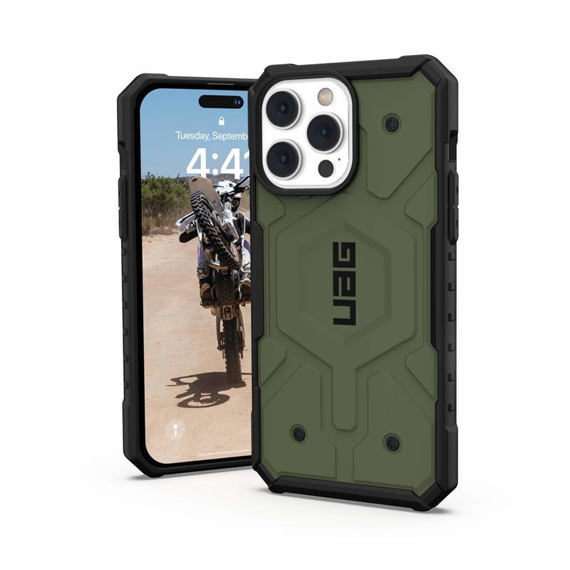 Чохол-накладка Urban Armor Gear Pathfinder Magsafe для Apple iPhone 14 Pro Max Olive (114055117272), фото 1