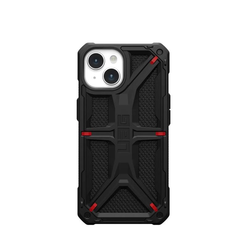 Чохол-накладка Urban Armor Gear Monarch для Apple iPhone 15 Kevlar Black (114289113940), фото 1