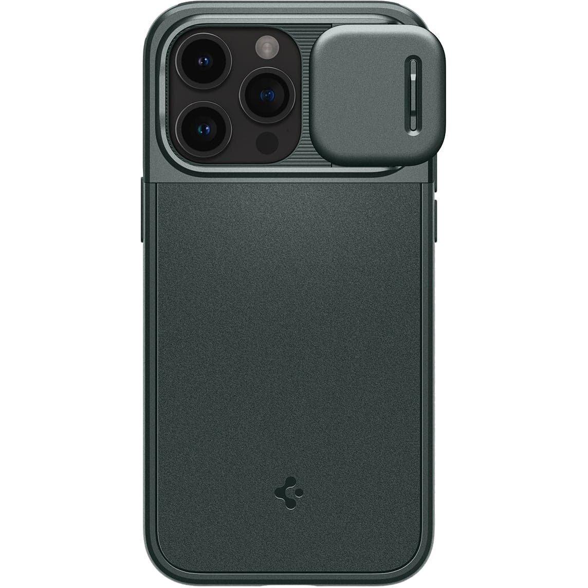 Чохол-накладка Spigen Optik Armor MagFit для Apple iPhone 15 Pro Abyss Green (ACS06739), фото 1