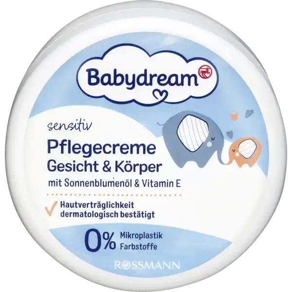 Крем Babydream для чутливої ​​шкіри обличчя та тіла, 150мл, фото 1