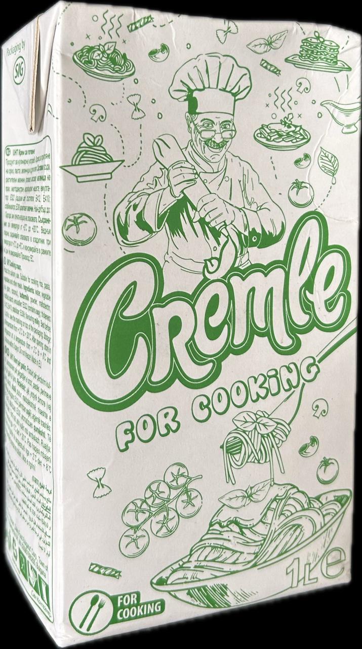 Рослинні вершки 26% Cremle 1л