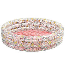 Дитячий басейн надувний Intex 58427 для самих маленьких дітей круглий для вулиці саду дачі та будинку 86 x 25 см