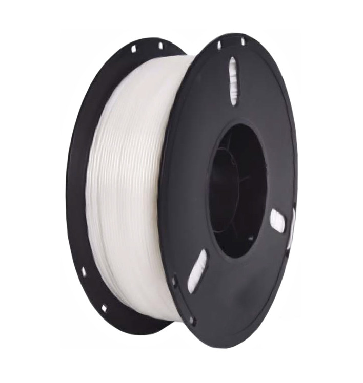 Пластикова нитка PLA, 1.75 мм, 1 кг, біла що світиться