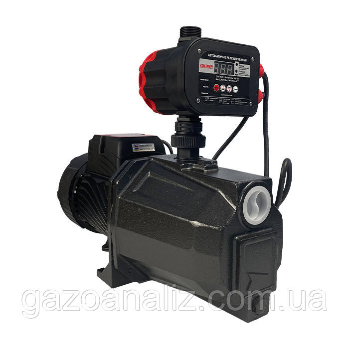 Насосна станція KOER JET-200-KSR-12 з реле тиску без гідроакумулятора, фото 1
