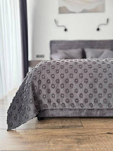 Покривало "Інгрід", 100% cotton, графітовий колір (Розміри і кольори в асортименті)