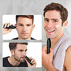 Тример для носа і вух, від батарейки, HX-501 / Машинка для стрижки волосся в носі / Бритва для носа, фото 6