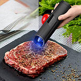 Млин для солі та перцю на батарейках 4шт ААА Kingberg KB-2016 Чорна, фото 2