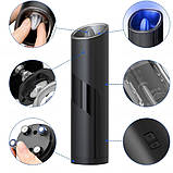 Млин для солі та перцю на батарейках 4шт ААА Kingberg KB-2016 Чорна, фото 6