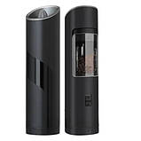 Млин для солі та перцю на батарейках 4шт ААА Kingberg KB-2016 Чорна, фото 7