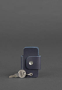 Шкіряна ключниця смарт-кейс 4.0 темно-синя