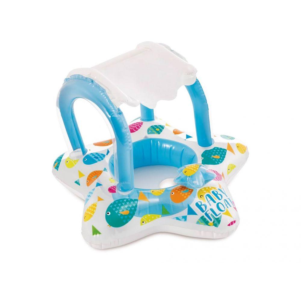 Надувний плотик зірочка з трусиками і дашком INTEX 56573 розмір 81*79 см