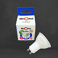 Точкова світлодіодна Лампа BIOM MR16 7W цоколь GU10 4500K нейтральний білий
