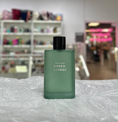 Чоловіча туалетна вода Zara Green Savage 90мл (без коробки), фото 1